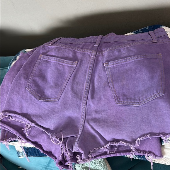 Wild fable Purple dyed Denim Women's Shorts - Picture 9 of 10